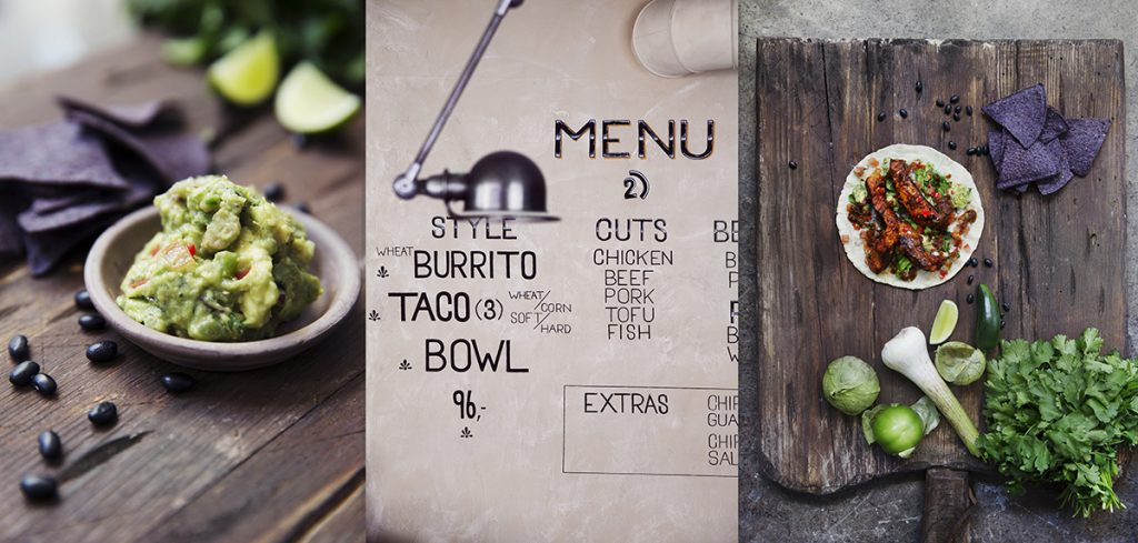 el camino taco guacamole burrito
