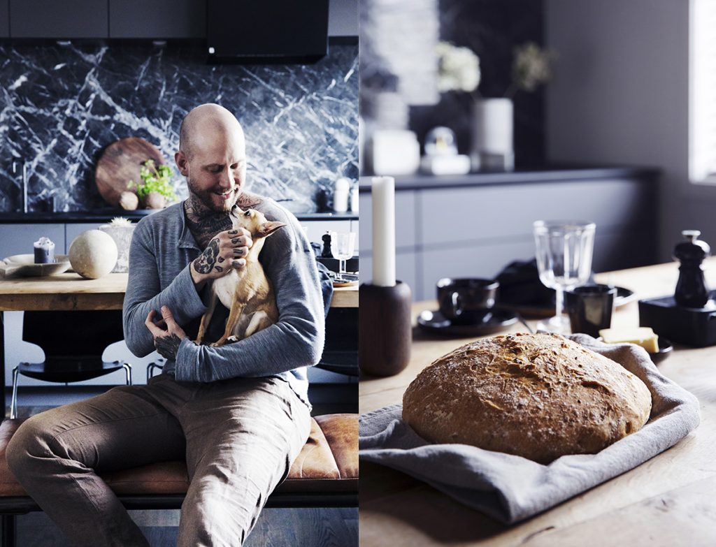 brød bord interiør bake