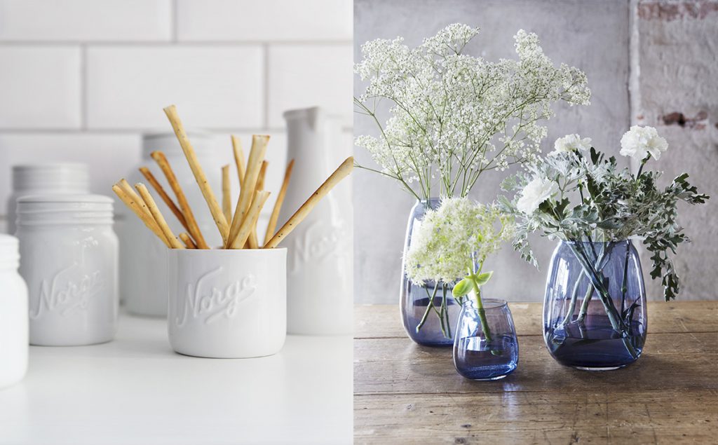 hadeland vase norgesglass hvit